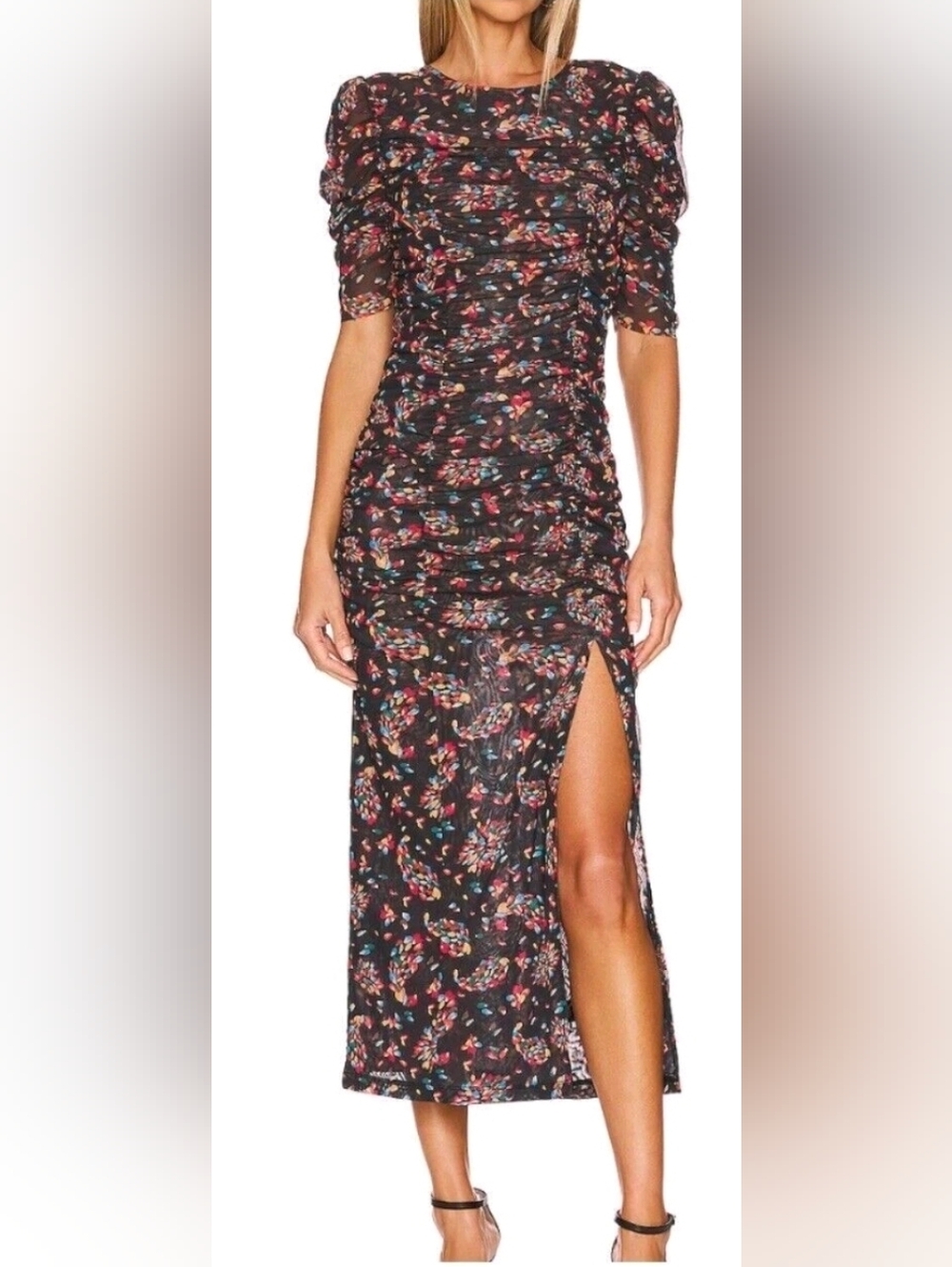 Free People Briella Midi Dress Twilight Combo